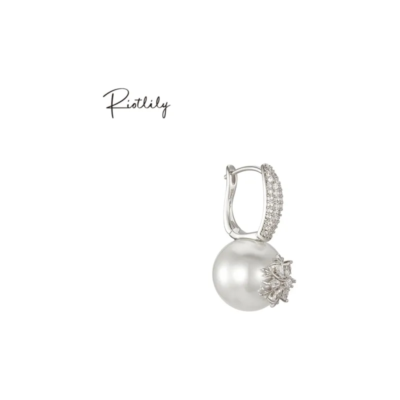 RiotLILY Spring Premium Fashion Versatile Office Commute Pearl Earrings Women's-2