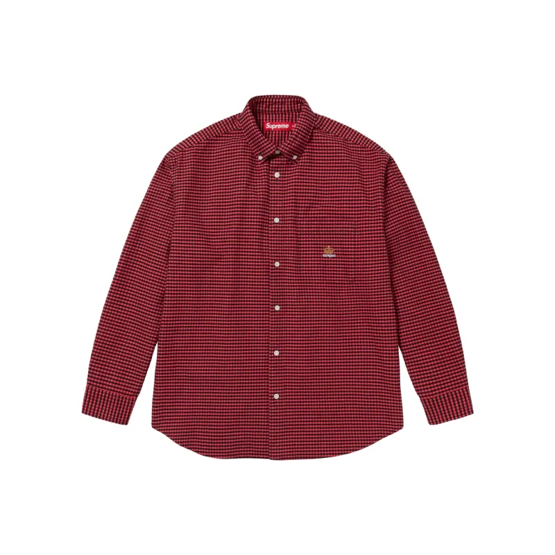 Supreme Loose Fit Flannel Oxford Shirt-4