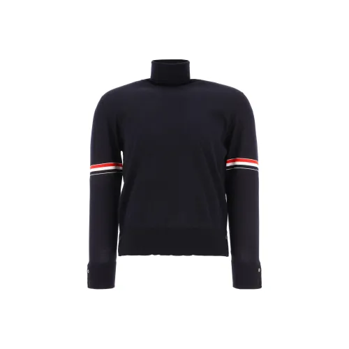 THOM BROWNE Rwb Stripe Roll neck Jumper