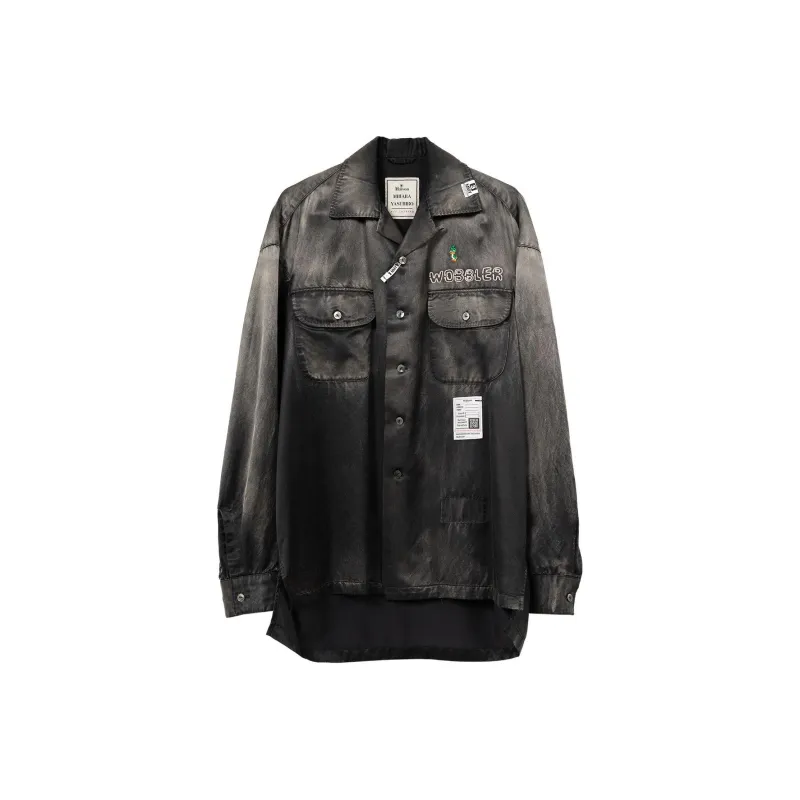 Maison Mihara Yasuhiro Bleached Satin Shirt-0