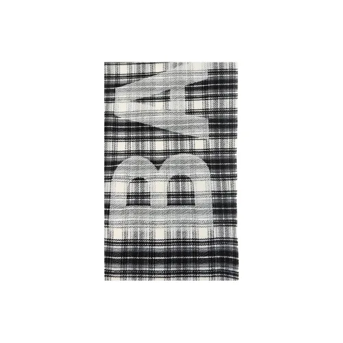 Balenciaga Wool Knit Scarves Men's Black White
