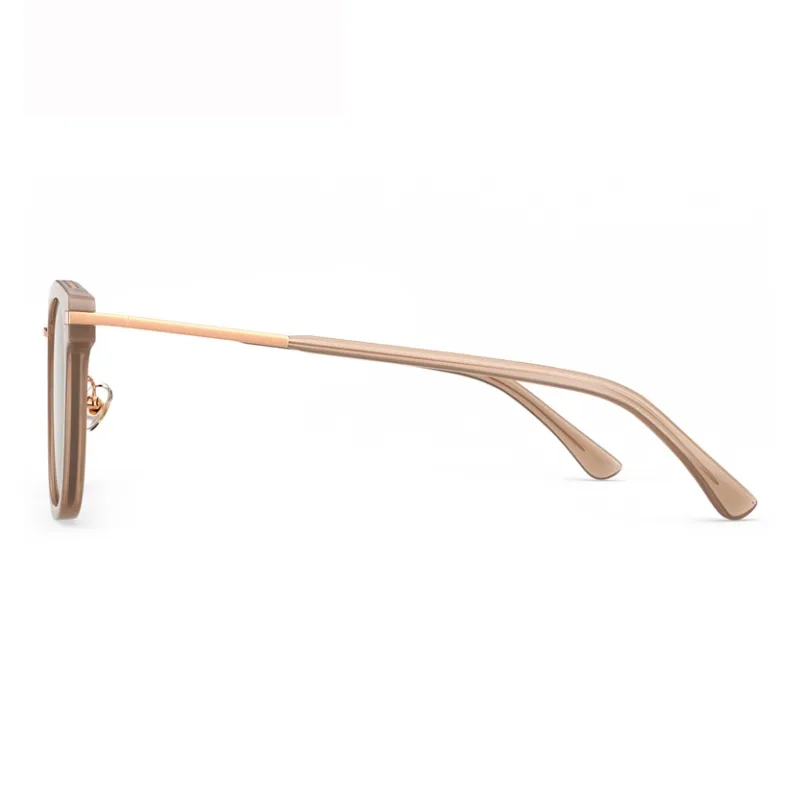 PARZIN TR/Memory Plastic Metal Square Sunglasses Unisex-5