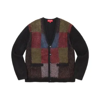 Supreme Brushed Grid Cardigan