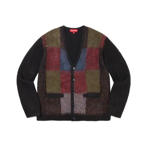 Supreme Brushed Grid Cardigan