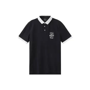 ARMANI EXCHANGEAE SS24 Polo Shirt Men's Dark Marine Blue