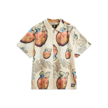 LiNing Basketball Collection Shirt Men Sand Gravel Gray Heart