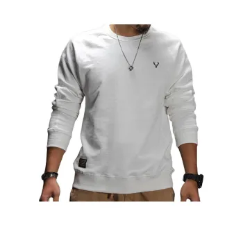 Seasonal Words Sweatshirt Men's White
