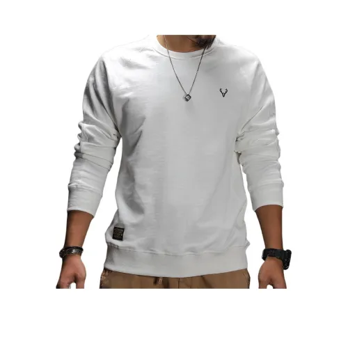 Seasonal Words Sweatshirt Men's White