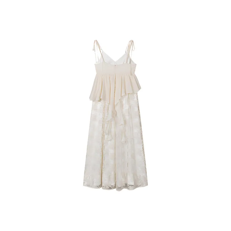 TENNE GIRL Slip Dress Women's Cream Apricot-1