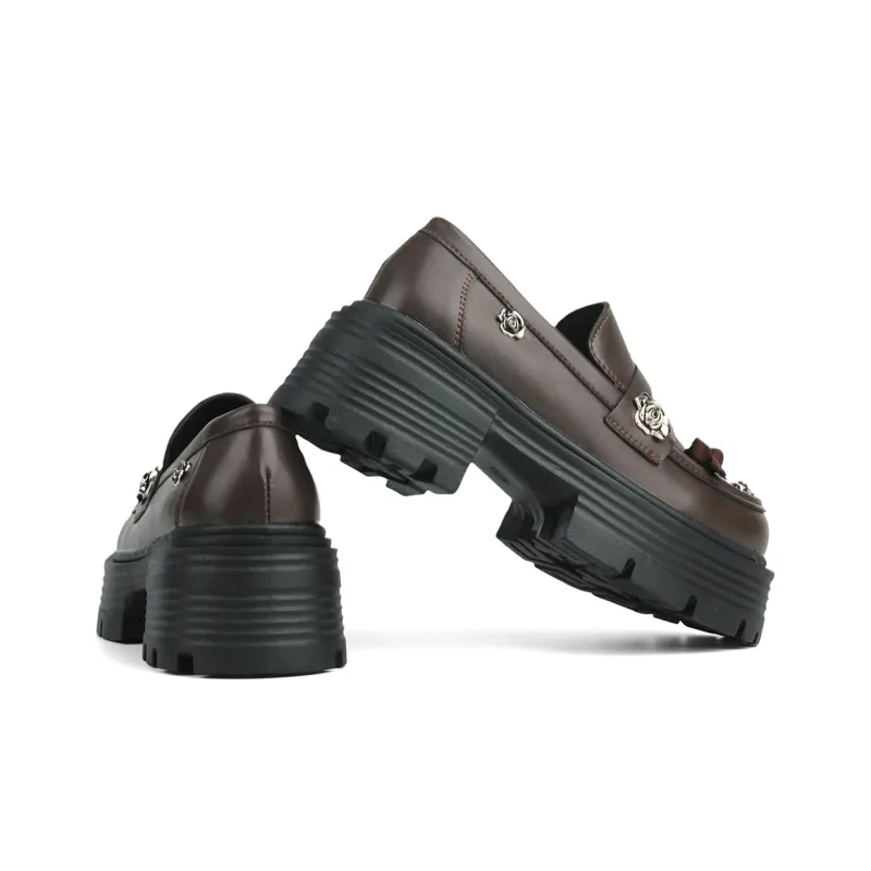 N6N8 Loafers Chunky Heel Women's-8