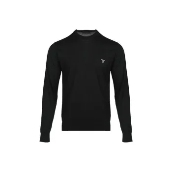 PRADA Long Sleeved Crewneck Knitted Jumper