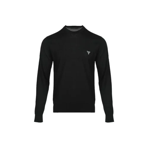 PRADA Long Sleeved Crewneck Knitted Jumper
