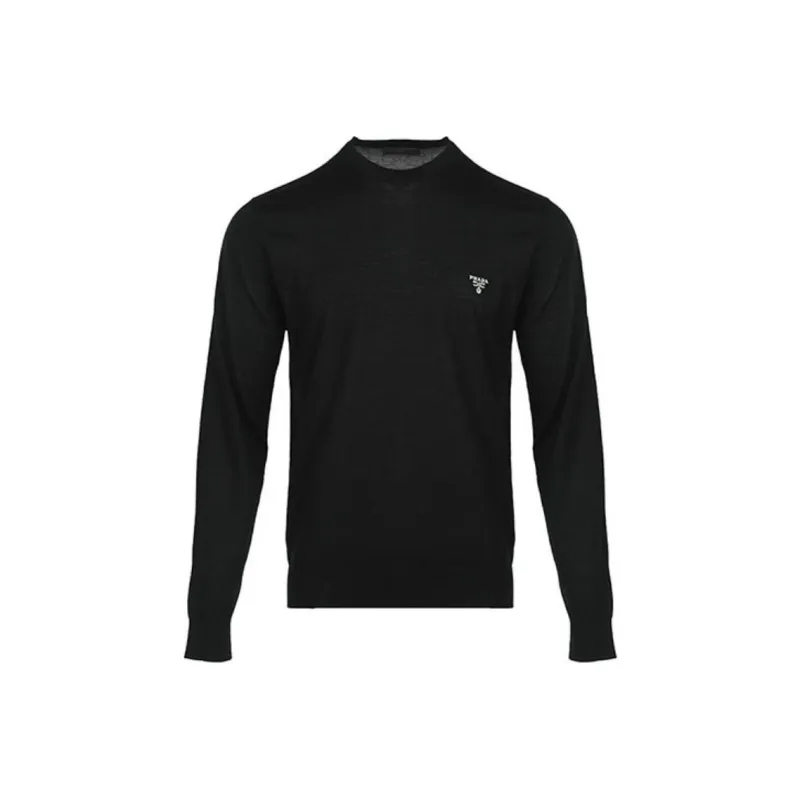 PRADA Long Sleeved Crewneck Knitted Jumper-0