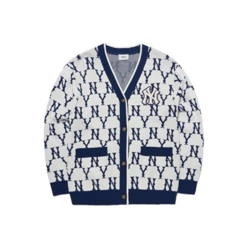 MLB Base Logo Sweaters Unisex Blue With White Lettering