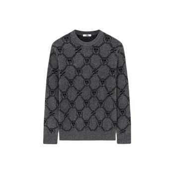 KARL LAGERFELD FW23 Sweater Men's Medium Gray