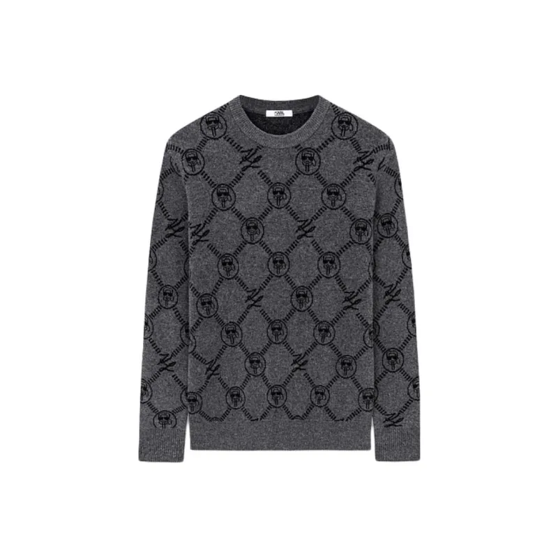 KARL LAGERFELD FW23 Sweater Men's Medium Gray-0