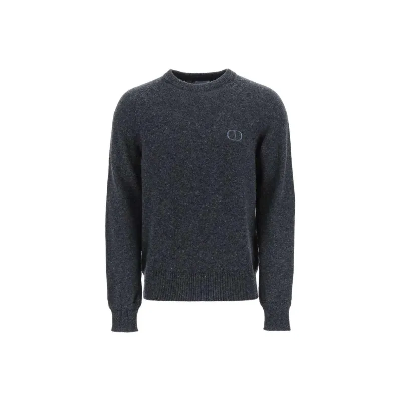 DIOR Quarterly New Products Sweaters Men Gray-0