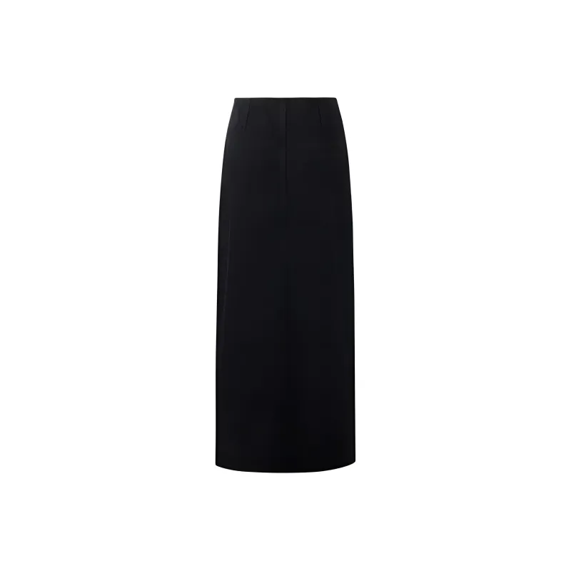 GOELIA Casual Long Skirt Women's Black-1