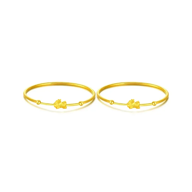 KING TAI SANG S925 Silver Bangles Women's-5