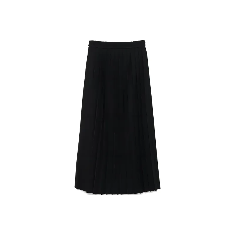 AMIPARIS Paris Twill Pleated Maxi Skirt-1