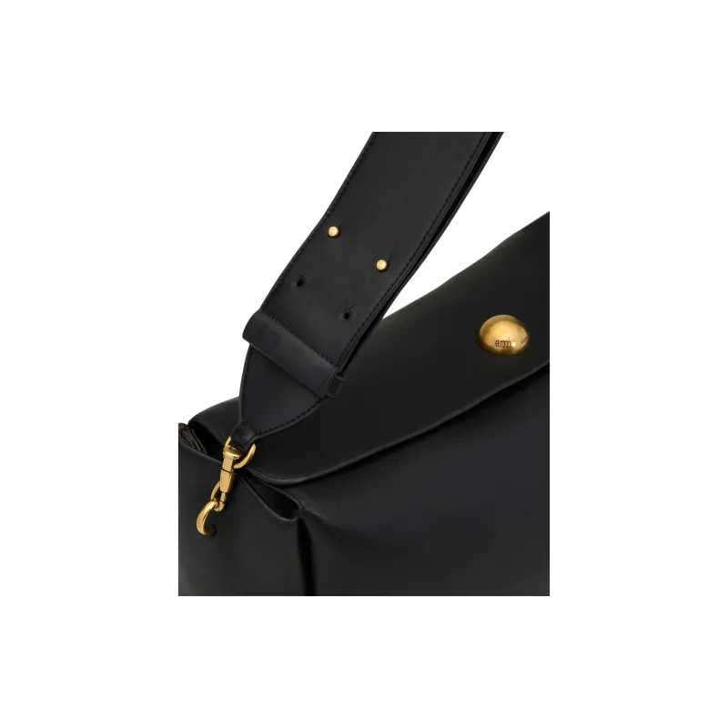AMIPARIS Cow Leather Pillow Bag Shoulder Bag Tubas Women's Black-3