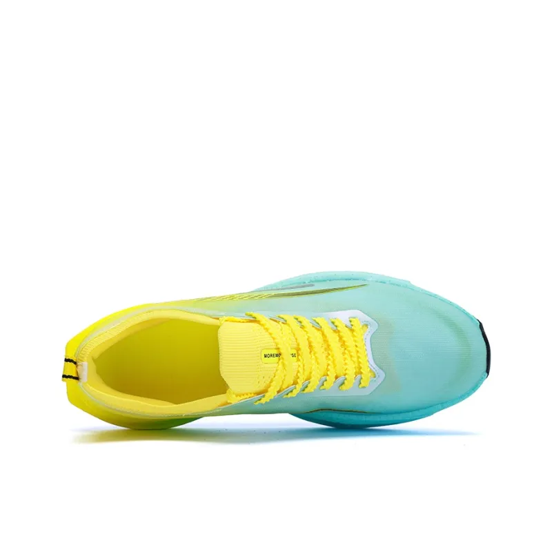 MOREMORENOISE Running Shoes Men's Green Yellow-2