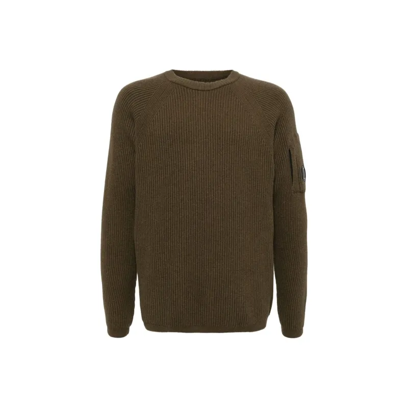 C.P.Company Lens Long Sleeved Crewneck Jumper-0