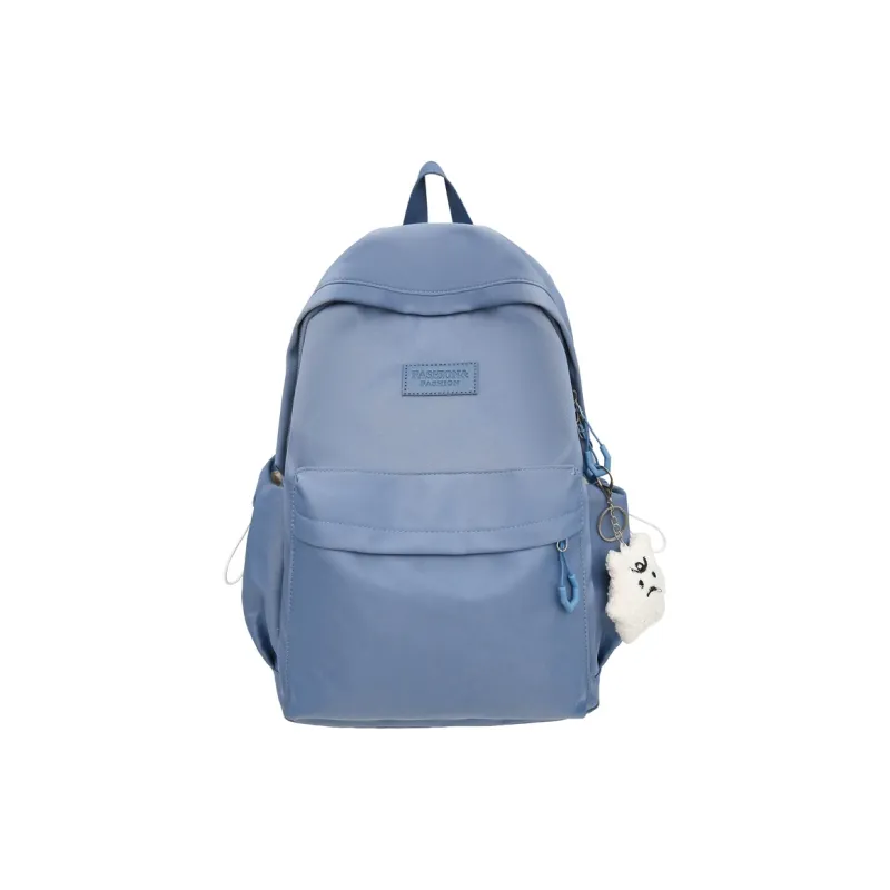Single Warehouse Nylon Backpack Unisex White/Blue/Yellow/Black-12