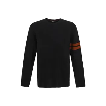 Ermenegildo Zegna Stripe Detailed Crewneck Jumper