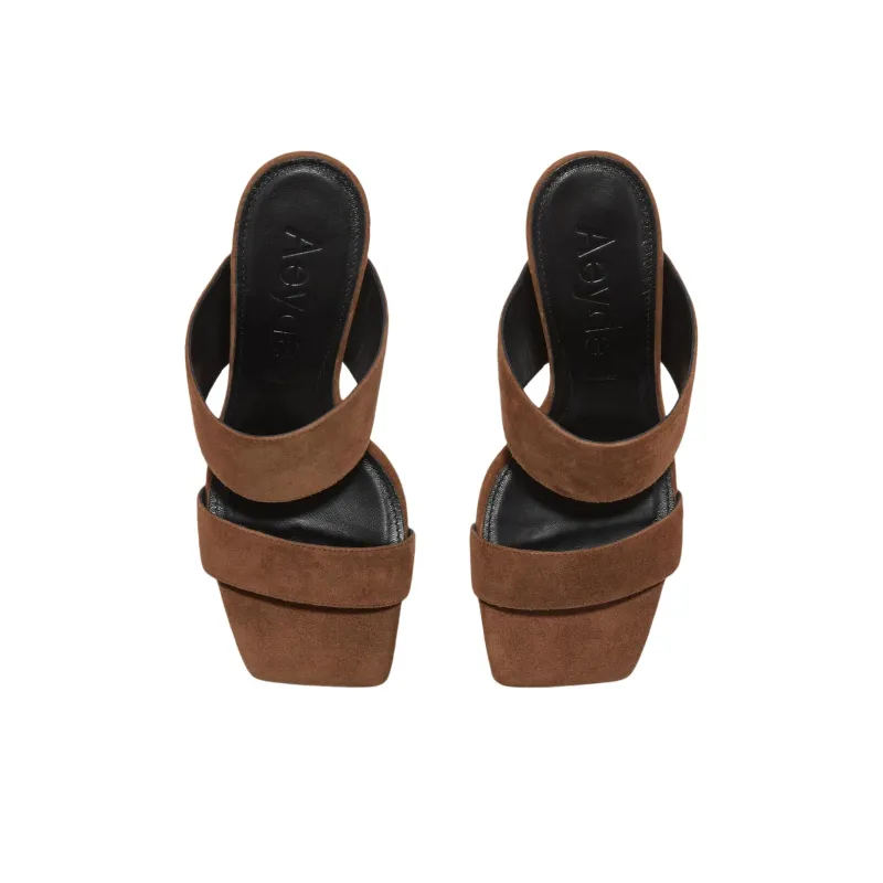 Aeyde Slide Slippers 7.5cm Women's Brown-3