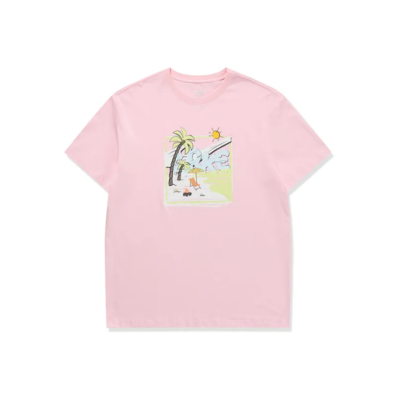 Erke Life Collection T Shirt Men's Pink-0