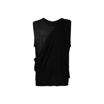BALMAIN Sleeveless Roundneck T Shirt
