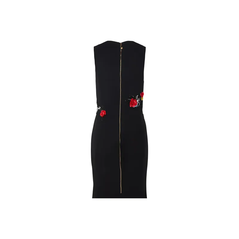 VERSACE Sleeveless Dress Women's Black-3