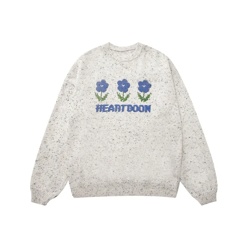 Heartboon Sweaters Unisex Beige Gray-0