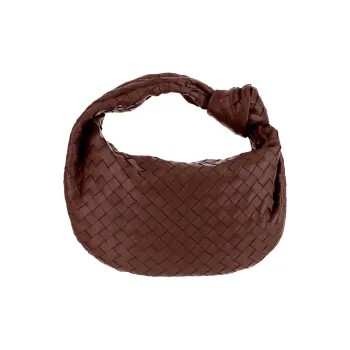 Bottega Veneta JODIE Lambskin Handbag Women's Brown