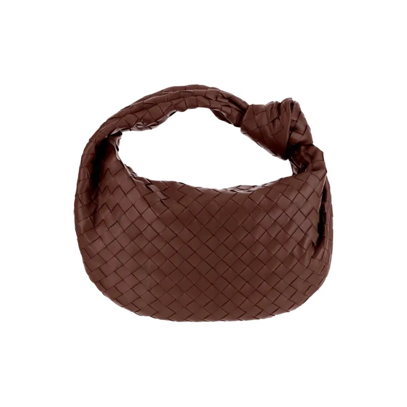 Bottega Veneta JODIE Lambskin Handbag Women's Brown-0