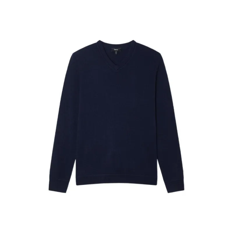 THEORY Cashmere Sweaters Men Dark Blue-0