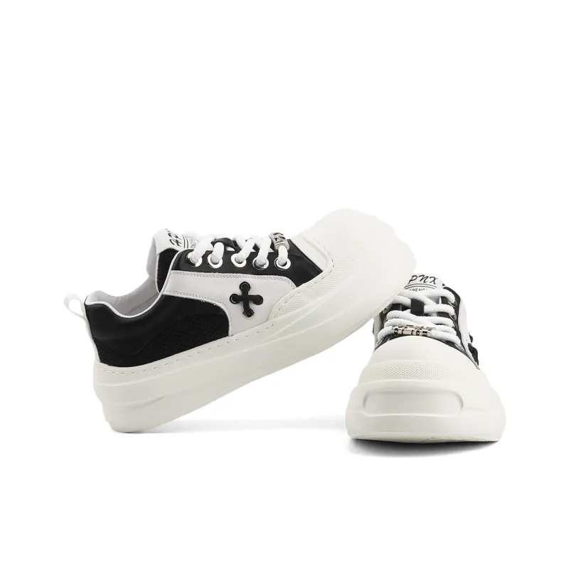 Daying Breathable Height Increase Low Top Skateboard Shoes Men's-8