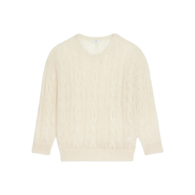 CELINE New Men'S Collection - Boy Doll Sweaters Men White-0