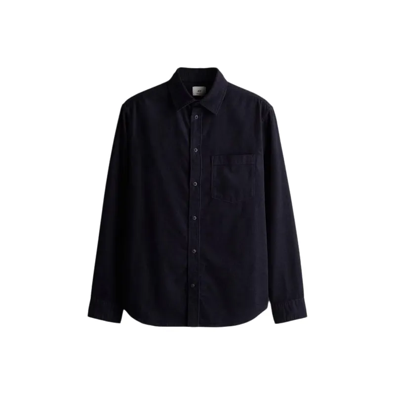 H&M Shirts Men Marine Blue-0