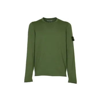 STONE ISLAND Logo Patch Crewneck Jumper