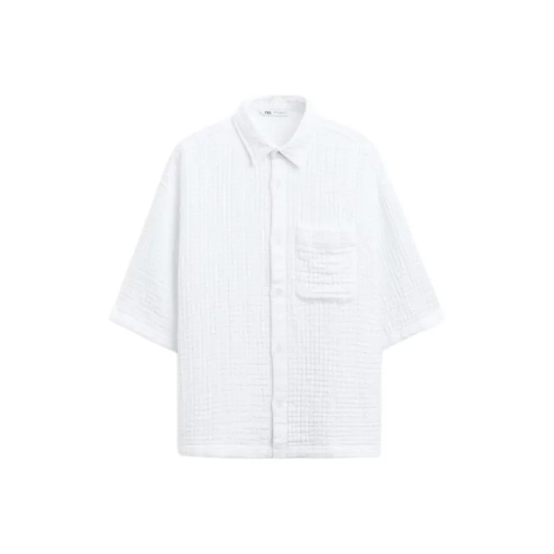 ZARA Shirts Men White-0