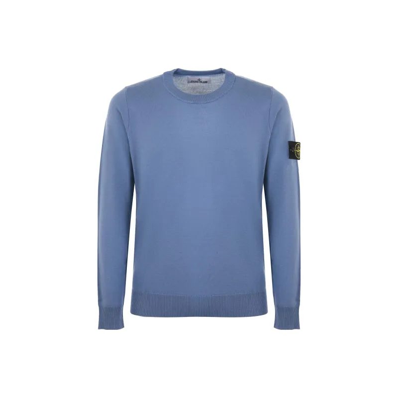 STONE ISLAND Logo Patch Crewneck Jumper-0