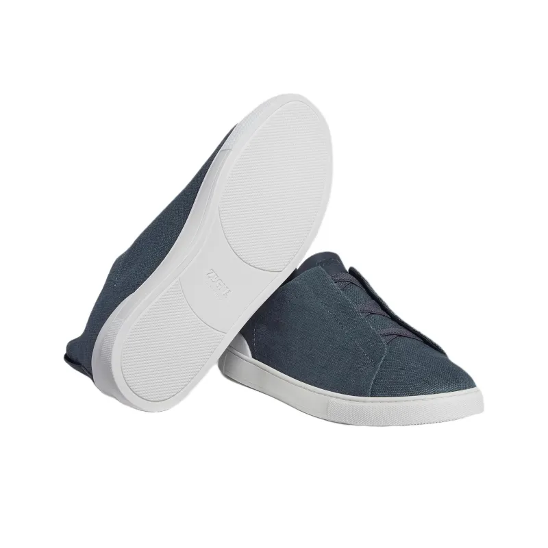 Zegna Casual Shoes Men's Dark Blue-3