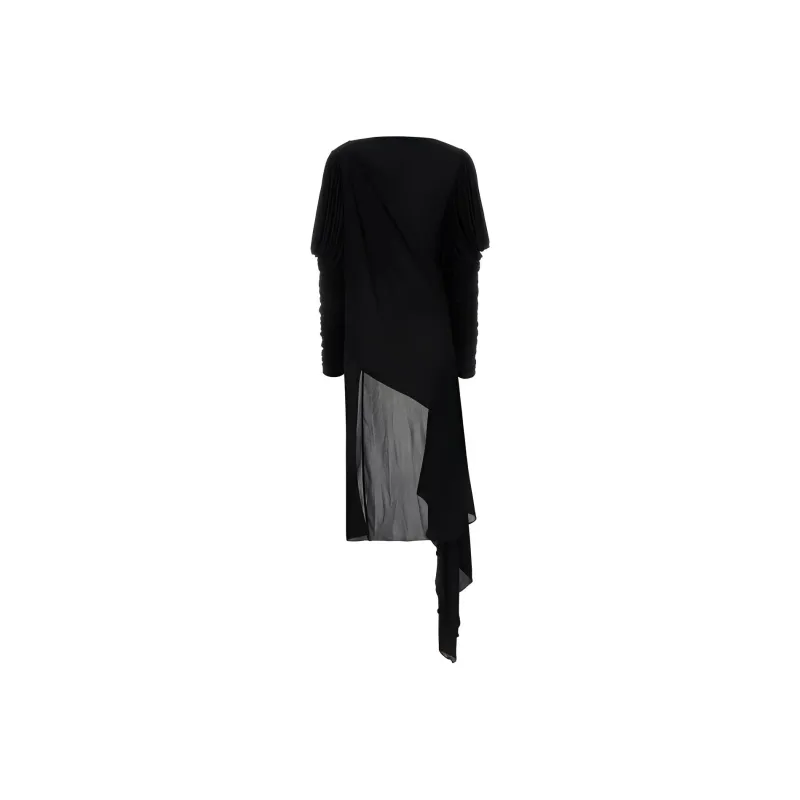 GUCCI Asymmetric Crepe Mini Dress-1