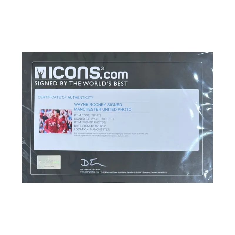ICONS.com Manchester United Team Photo Outer Frame Size  38.6x48.6cm Men's-3