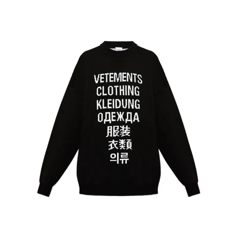 Vetements Sweaters Men Black-0