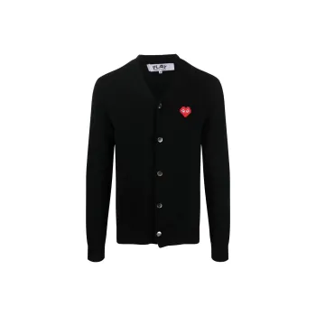 CDG Play Sweaters Men Black