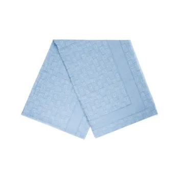 FERRAGAMO Wool Knit Scarves Unisex Blue