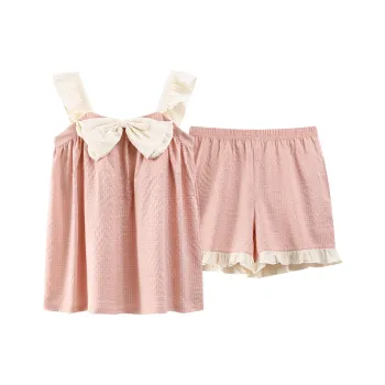 GOSO Pajama Set Women's Light Pink Red